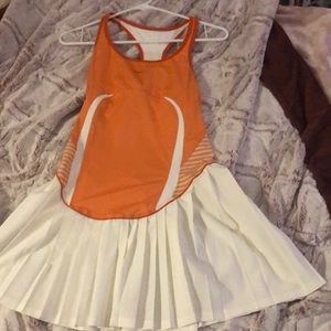 Orange Nike tennis dress
